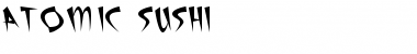Download Atomic Sushi Regular Font Title Preview