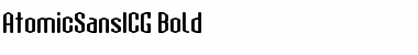 Download AtomicSansICG Bold Font Title Preview