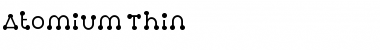 Download Atomium-Thin Regular Font Title Preview