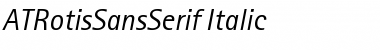 Download ATRotisSansSerif-Italic Regular Font Title Preview