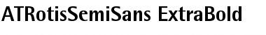 Download ATRotisSemiSans-ExtraBold Regular Font Title Preview