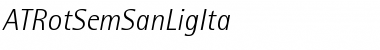 Download ATRotSemSanLigIta Regular Font Title Preview