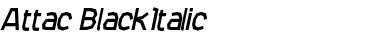 Download Attac Italic Font Title Preview