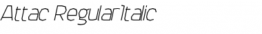 Download Attac Italic Font Title Preview