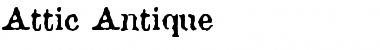 Download Attic Antique Font Title Preview