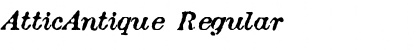 Download AtticAntique Regular Font Title Preview