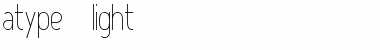 Download Atype 1 Light Font Title Preview
