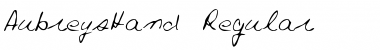Download AubreysHand Regular Font Title Preview