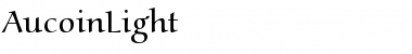 Download AucoinLight Regular Font Title Preview