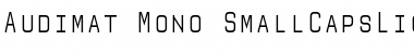 Download Audimat Mono SmallCapsLight Font Title Preview