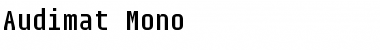 Download Audimat Mono Regular Font Title Preview