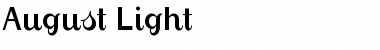 Download August Regular Font Title Preview
