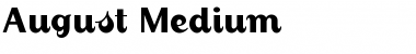 Download August Regular Font Title Preview