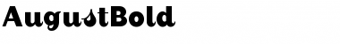 Download AugustBold Regular Font Title Preview