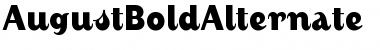 Download AugustBoldAlternate Regular Font Title Preview