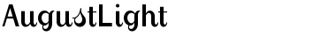 Download AugustLight Regular Font Title Preview