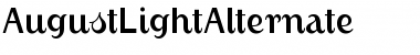 Download AugustLightAlternate Regular Font Title Preview