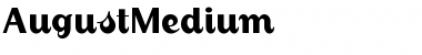 Download AugustMedium Regular Font Title Preview
