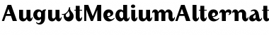 Download AugustMediumAlternate Regular Font Title Preview