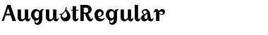 Download AugustRegular Regular Font Title Preview