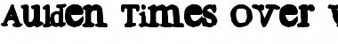 Download Aulden Times Over Weight Font Title Preview