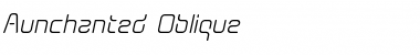 Download Aunchanted Oblique Regular Font Title Preview