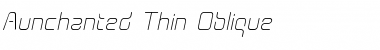 Download Aunchanted Thin Oblique Regular Font Title Preview