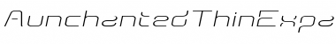 Download AunchantedThinExpandedOblique Regular Font Title Preview