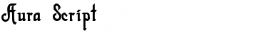 Download Aura Script Normal Font Title Preview