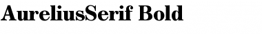 Download AureliusSerif Bold Font Title Preview