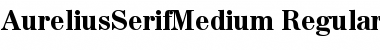 Download AureliusSerifMedium Regular Font Title Preview