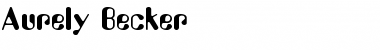 Download Aurely Becker Normal Font Title Preview