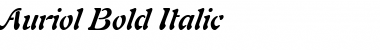 Download Auriol Bold Italic Font Title Preview