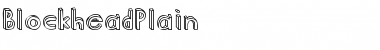Download BlockheadPlain Regular Font Title Preview