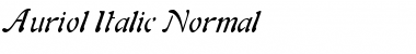 Download Auriol Italic Normal Font Title Preview