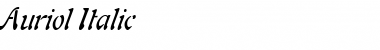 Download Auriol Italic Font Title Preview