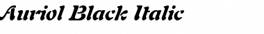 Download Auriol-Black BlackItalic Font Title Preview