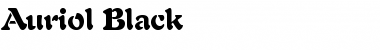 Download Auriol-Black Black Font Title Preview