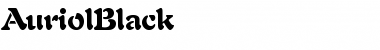 Download AuriolBlack Regular Font Title Preview