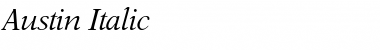 Download Austin Italic Font Title Preview