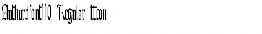 Download AuthurFont110 Regular Font Title Preview