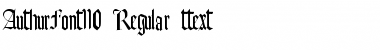 Download AuthurFont110 Regular Font Title Preview