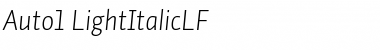 Download Auto 1 Light Italic LF Font Title Preview
