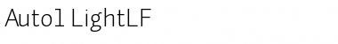 Download Auto 1 Light LF Font Title Preview