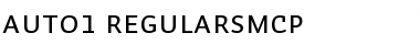 Download Auto 1 Regular SmCp Font Title Preview