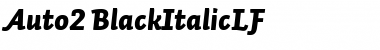 Download Auto 2 Black Italic LF Font Title Preview