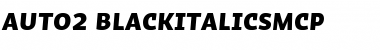 Download Auto 2 Black Italic SmCp Font Title Preview