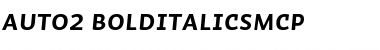 Download Auto 2 Bold Italic SmCp Font Title Preview