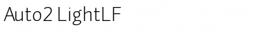 Download Auto 2 Light LF Font Title Preview