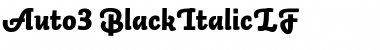 Download Auto 3 Black Italic LF Font Title Preview